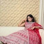 The Red Diamond Lehenga