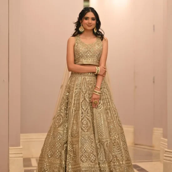 The Golden Princess Lehenga