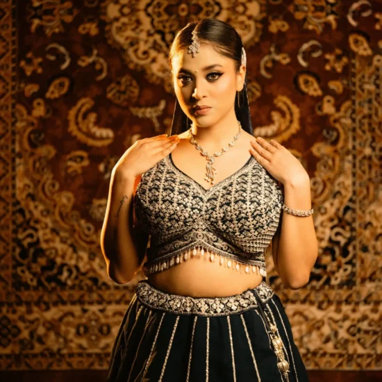 The Royal Blue Lehenga